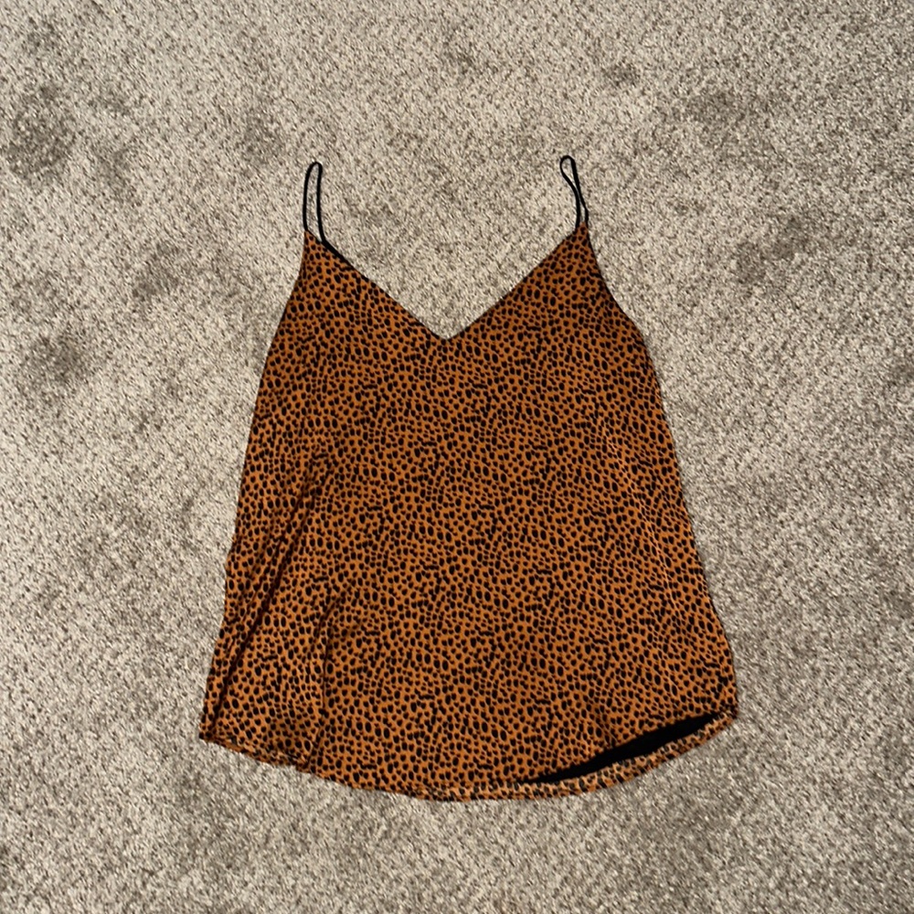Cheetah print tank top